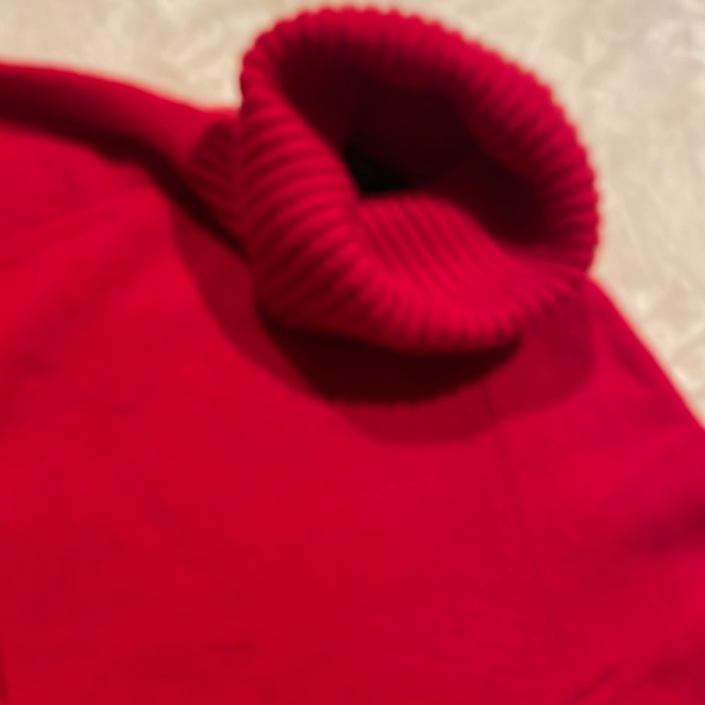 J.Crew red turtle neck slouchy sweater size XXS